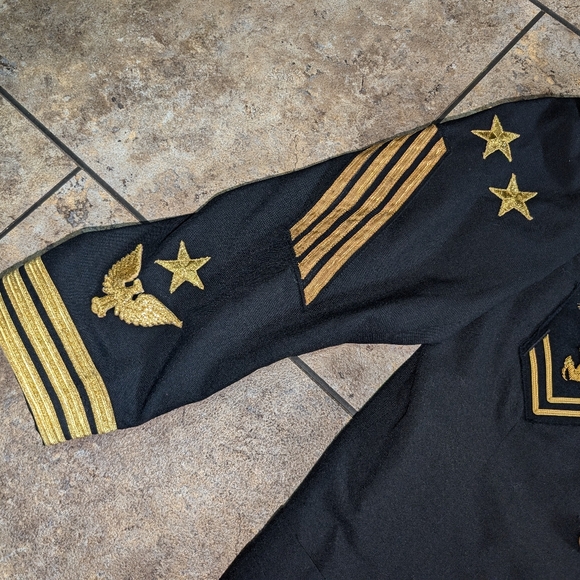 Gail Dauer Embellished Vintage 70s Military Dress Coat - Picture 4 of 13